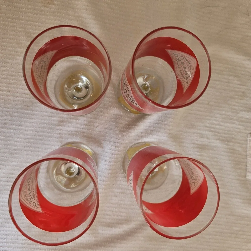 Set of 8 Tabasco Bloody Mary Stem Glases
